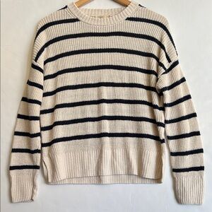 Faherty Striped linen blend Sweater size S